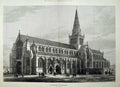 Original Old Antique Print 1881 Architecture Glasgow Cathedral Scotland Church
