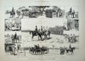 Old Antique Print 1881 Volunteer Ta Army Windsor Park Horses Siers War 19th
