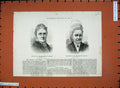 Original Old Antique Print 1881 Woman Widow President Garfield Mother Portraits