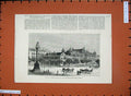 Original Old Antique Print 1881 David Sasson Building Elphinstone School Bombay