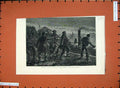 Old Antique Print 1881 Assault German Students Slavs Kuchelbad Prague War 19th
