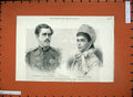 Old Antique Print 1881 Wedding Carlsruhe Prince Sweden Victoria Baden Art 19th
