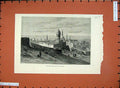 Original Old Antique Print Fine Art 1881 View Cairo Citadel Egypt Buildings