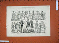 Old Antique Print 1881 Exhibition Guys Alexandra Palace Costumes November 19th