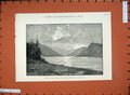 Old Antique Print 1881 British Columbia Mouth River Skeena Mountains Art 19th