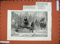 Original Old Antique Print 1881 Saxon Churchyard Graves Christmas Tree Fine Art