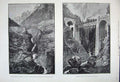 Old Antique Print 1882 Gothard Railway Viaduct Rohrbach Bridge Wasen Art 19th