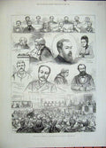 Original Old Antique Print 1882 Trial Lamson Bailey Courthawkins Matron Berry
