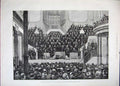 Old Antique Print 1882 Ireland Landlords Exhibition Building Dublin Men 19th