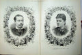 Original Old Antique Print 1882 Prince LeopDuke Albany Princess Helen Waldeck