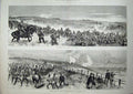 Antique Old Print Portsmouth 1882 Ta Army Volunteer Review Portsdown Hill 19th