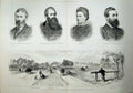 Antique Old Print 1882 Phoenix Park Dublin Ireland Spencer Hamilton Lodge 19th