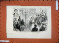 Original Old Antique Print 1882 Consecration Greek Church Agia Sophia Bayswater