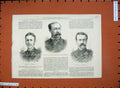 Old Antique Print 1882 War Surgeon M'Crea De Long Jeannette Major Hammond 19th