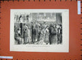 Original Old Antique Print 1882 Art City London Mansion House Men Women 19th