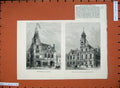 Old Antique Print 1882 Townhall Wandsworth Municipal Buildings Yarmouth 19th