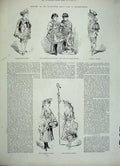 Old Antique Print 1882 Lilliputian Fancy Fair Knightsbridge Brassey Betty 19th