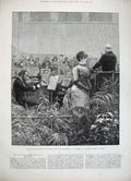 Old Antique Print 1882 Duke Edinburgh Madame Marie Roze College Music Art 19th