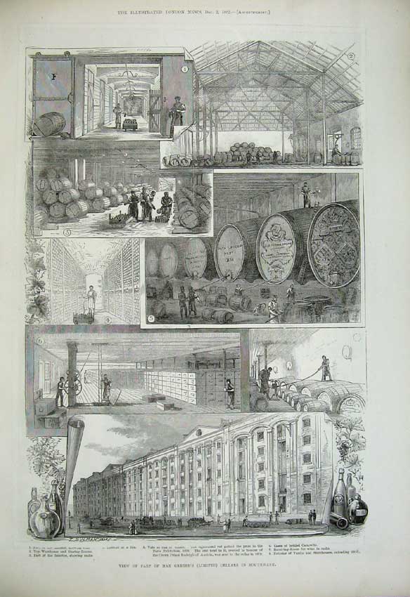 Antique Old Print 1882 American Ship Mastless Steam Ship Meteor Southwark 19th
