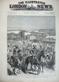 Old Antique Print 1882 War Egypt Ismailia British Troops Guards Army Men 19th