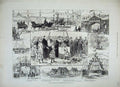 Old Antique Print 1882 Princess Christian Eastbourne Triumphal Arch Alice 19th
