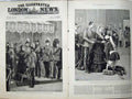 Old Antique Print 1882 Queen Windsor Castle Indian Army Officers Siers 19th
