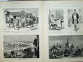 Old Antique Print War Egypt 1882 Horses Bengal Cavalry Graveyard Cairo 19th