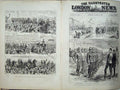 Old Antique Print War Egypt 1882 Royal Horse Guards London India Docks 19th