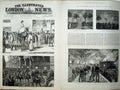 Old Antique Print War Egypt 1882 Cairo Army Palace Arabs Trains Railway 19th
