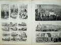 Old Antique Print Preston Field Festival 1882 Lord Derby Duke Cambridge 19th