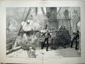 Old Antique Print 1882 Explosion H.M.S Alexandria Commander Hosken War 19th
