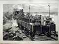 Old Antique Print 1882 War Egypt Armoured Train Nordenfeldt Gun Overend 19th