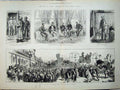 Old Antique Print War Egypt 1882 Duke Connaught Khedive Scots Guards Art 19th