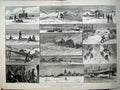 Antique Old Print 1882 Jeannettee Arctic Expedition Siberia Berdekel Long 19th