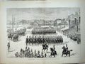 Old Antique Print 1882 Royal Review Troops Egypt Horse Guard Brigade War 19th