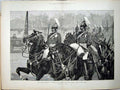 Old Antique Print Seymour Fine Art 1882 Army Egypt Life Guards Queen War 19th