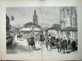 Antique Old Print 1882 Royal Courts Justice Queen Horse Carriage War Army 19th