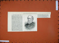 Original Old Antique Print 1882 Portrait George Grey Bart Northumberland Man