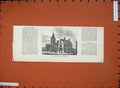 Original Old Antique Print 1882 New Townhall Hove Brighton Architecture 19th