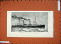 Old Antique Print 1882 Steam Boat Invicta Chatham London Railway Ship Sea 19th