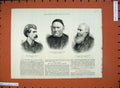 Old Antique Print 1882 Dr Blythe Hurst Hansom Cecil Lawson Men Artist Cab 19th