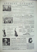 Original Old Antique Print 1883 Advert Spences Dresses Indiana Cloth Sanitation