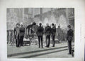 Original Old Antique Print 1883 Funeral Prince Charles Prussia Domkirche Berlin