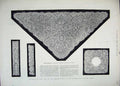 Old Antique Print 1883 Irish Lace Shawl Princess Wales Egyptian Mansion 19th