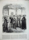 Antique Old Print *0231 1883 Assembly Church Scotland Earl Aberdeen Holyrood