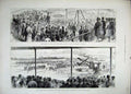 Original Old Antique Print 1883 Marquis Bute New Dock Cardiff Steam Digger 19th