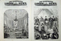 Antique Old Print 1883Fisheries Exhibition Boudoir Pavillion Prince Wales 19th