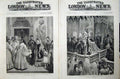 Old Antique Print Coronation Moscow 1883 Shrine Iberian Mother God Crown 19th