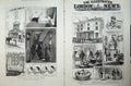 Old Antique Print 1883 Dela Motte'S Hotel Fenian Dynamite Birmingham Art 19th