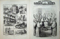 Old Antique Print 1883 Archbishop Canterbury Cathedral Marble Chair Gate 19th